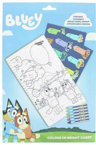 Child height measurement - child, bluey