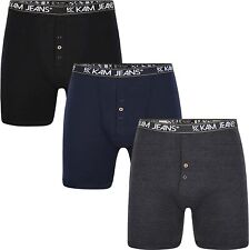 Mens KAM BIG  3 Pack Boxer Shorts Cotton Rich Underwear Classic 2XL-8XL