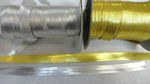 15mm metallic bias binding - 15mm,
