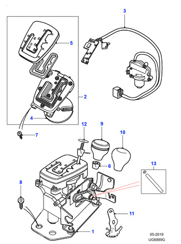 Jaguar genuine selector gate - jaguar,