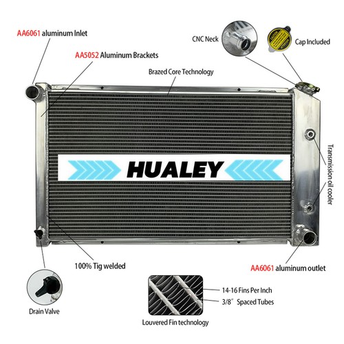 Aluminum radiator for pontiac - aluminum,