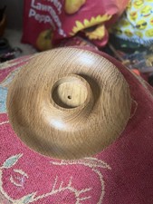 Vintage oak chip/ dip bowls