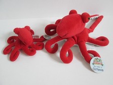 DeAgostini My Animal Kingdom Octavia & Baby Oscar Octopus Soft Toy Plush