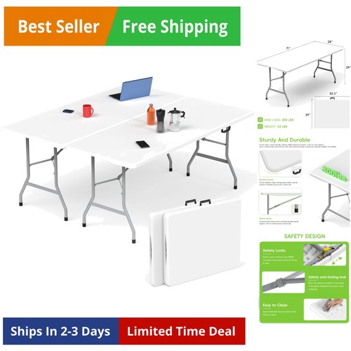Folding table pcs 6 ft - folding, pcs,