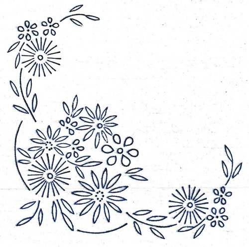 Vintage embroidery transfer - vintage,