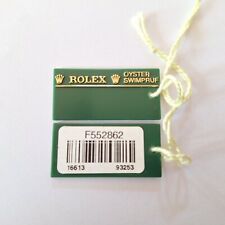 ROLEX SUBMARINER model  16613, 116619LB BLUE KIT swing tag (choice of dates)