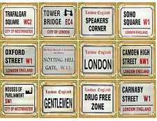 Famous London England UK Street SIGN Vintage Retro POSTERS – A3 / A4 Size - #3