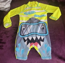 Boys Matalan Lime Shark Surf