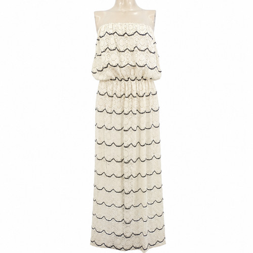 White crochet beach cover - cover, up