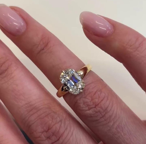 1ct old mine cushion cut - cushion,