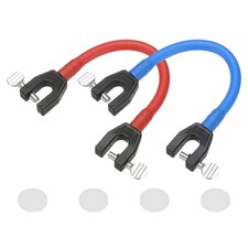 Ski Tip Connector, Snowboard Clip Ski Training Aid 2 Pcs & Red/Blue