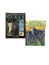 Natures Splendor and Decorative Glass Books Stained Glass Pattern Books GC