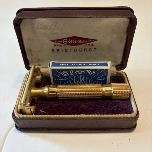 Vintage 1940 gillette gold - vintage,