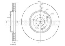Brake disc vented 0753c - 2x,