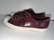 Converse Jack Purcell Signature OX Sneakers Mens UK 11 Burnt Umber Leather