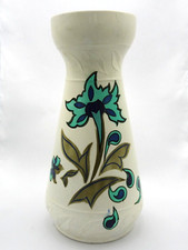 ⭐ Vintage Ellgreave Rustic Vase Retro Pottery Art Nouveau Style 1950's