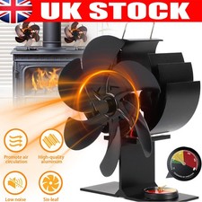 6 Blade Stove Fan Log Burners Silent Heat Powered Fan For Fireplace Wood Burner