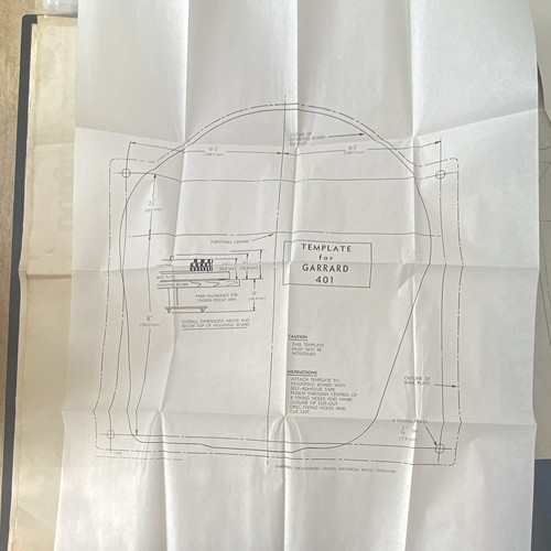Complete garrard 401 paper - complete,