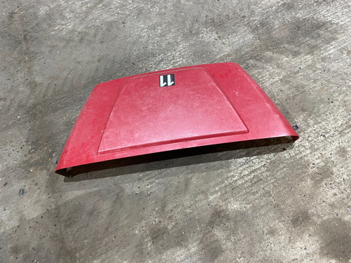 Red bonnet panel hood - red,