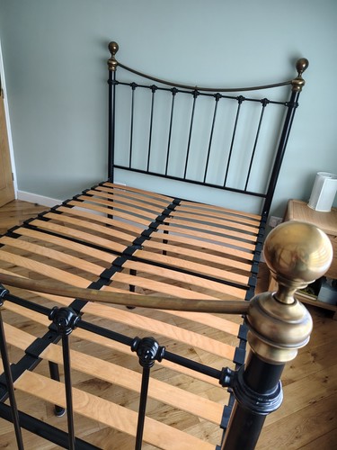 Black and brass effect double