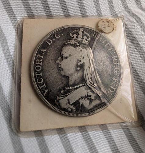 Victoria crown 1889 coin - coin, –