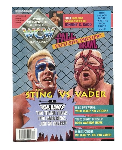 Wcw magazine oct 1993 sting - magazine,