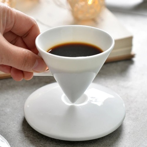 Bone china coffee - coffee, saucer