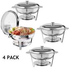 4 Packs 5L Stainless Steel