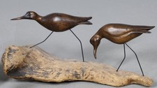 Large Wooden Shorebird /