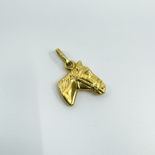 Vintage 9ct gold - gold, horse