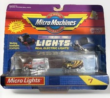 VINTAGE 1989 -MICRO MACHINES - Micro Lights - COLLECTION #7 - NEW IN BOX Retro