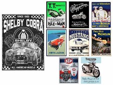 Car Garage Metal Sign Mancave