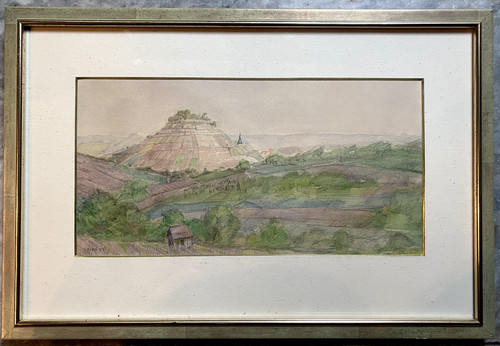 Watercolor friedrich fork 1955 - watercolor,
