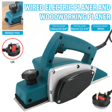 Electric Wood Planer Hand Power Plane Machine 82mm Blade Guide 1200W 3-PIN Plug