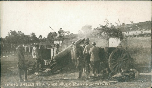 Ww1 artillery firing shells - ww1, to