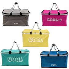 35 L Insulated Folding Picnic Camping Shopping Bag Cooler Cool Basket Box Hamper
