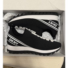 Dkny black slip trainers - slip-on,