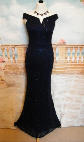 Quiz navy blue sequin - navy,