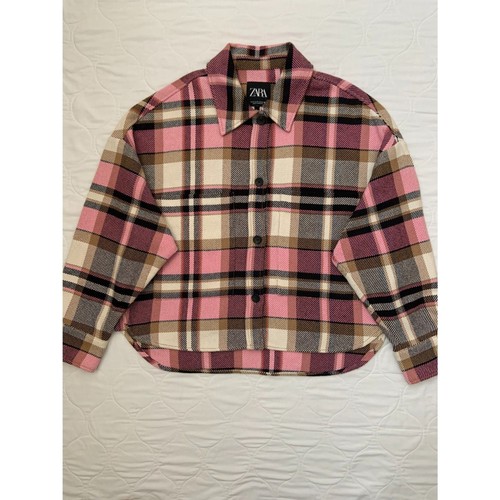 Zara cropped pink - pink, cream