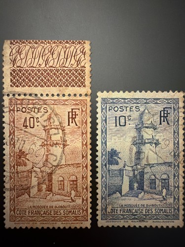 French somali coast 10c 40c - french,
