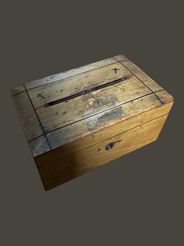 Antique wooden church donation - wooden,