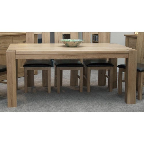 Solid oak large - dining, table