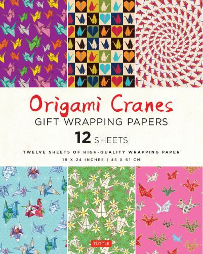 Origami cranes gift wrapping - cranes,