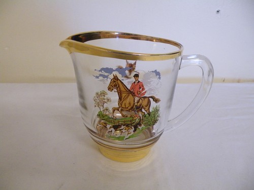 Vintage glass jug - glass, pitcher