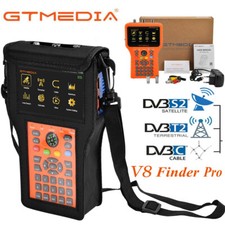 Digital Satellite Signal Finder Meter DVB-S2/T2/C Sat Combo Receiver H.265 10Bit