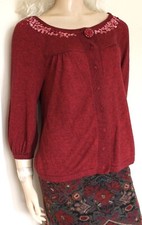 River Island dark red sequin