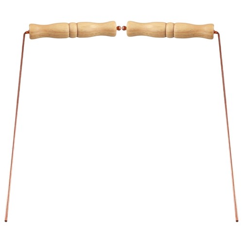 Copper dowsing rods kit - rods, for