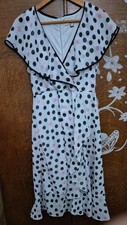 Billie and Blossom Polka Dot Dress  UK Size 12 Petite 