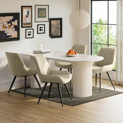 Set upholstered - of,