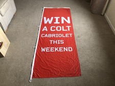 MITSUBISHI COLT CZC CABRIOLET GENUINE SHOWROOM FLAG